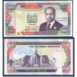 Kenya P.27d, neuf Billet de 100 Shillings 2.1.1992 monument indépendance