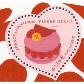 Timbre France 5844a Cœur Pierre Hermé - Entremet Neuf issu du bloc