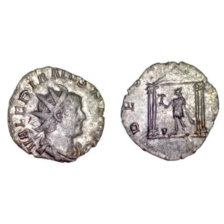 Antoninien de Valerien 1er (258), RIC.5 DEO VOLKANO Cologne