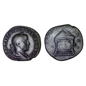 Sesterce de Volusien (251-252), RIC.253a IVNONI MARTIALI Rome