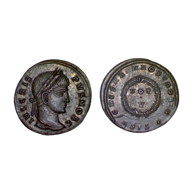 AE3 Crispus (320), RIC.182 CAESARVM NOSTRORVM Siscia AE3 Crispus (320), RIC.182 CAESARVM NOSTRORVM Siscia