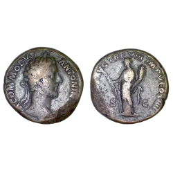 Sesterce de Commode (183) ric.354 HILARITAS Rome