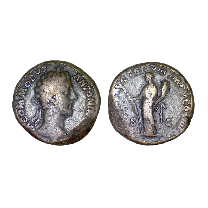 Sesterce de Commode (183) ric.354 HILARITAS Rome Sesterce de Commode (183) ric.354 HILARITAS Rome