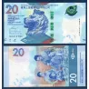 Hong Kong P.218a, Neuf Billet de 20 dollars 2018 Lion