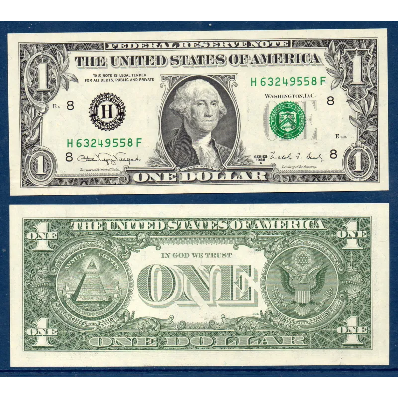 Etats Unis P.480b Saint Louis, Neuf Billet de 1 Dollar 1988A série H