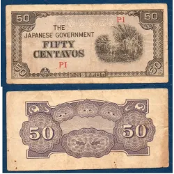 Philippines P.105a, TB Billet de 10 centavos 1942 Japanese Government