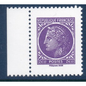 Timbre France 5864 80 ans Cérès de Mazelin 2.10€ lilas Neuf