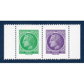 Timbre France 5863-5864 Paire Horizontale 80 ans Cérès de Mazelin Neuf