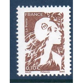 Timbre France 5867 Marianne de Balez 0.10€ marron Neuf