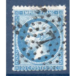 Timbre France Yvert No 22 Empire 20c bleu Oblitéré Etoile