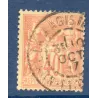 Timbre France Yvert No 94 Type II Sage 40c orange Oblitéré