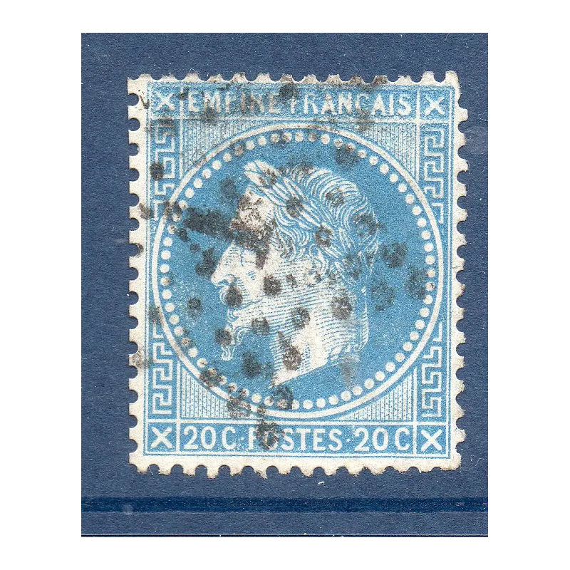 Timbre France Yvert No 29A Empire Lauré 20c bleu Oblitéré étoile Timbre France Yvert No 29A Empire Lauré 20c bleu Oblitéré étoile