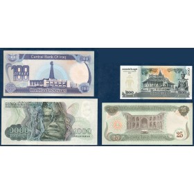 Lot de 4 Billets 2 Irak 2 cambodge SPL et NEUFS