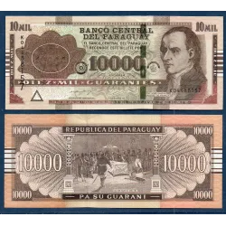 Paraguay P.238Ab, Neuf Billet de 10000 Guaranies 2024