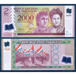 Paraguay P.228e, Neuf Billet de 2000 Guaranies 2023 Soeur Speratti