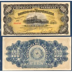 Paraguay P.159, Spl Billet de 100 Pesos 1907 Palais de Los Lopez