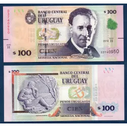 Uruguay P.95b, neuf Billet de 100 Pesos 2019 Eduardo Fabini