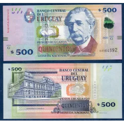 Uruguay P.97c, neuf Billet de 500 Pesos 2020 Alfredo Vazquez Acevedo