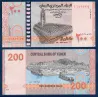 Yemen P.R2, neuf Billet de banque de 200 Rials 2018 Canal bank de Sana