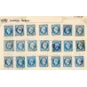 lot de 108 Timbres France Yvert No 14  Oblitérés diverses nuances