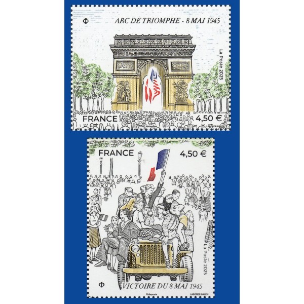 Timbre France 5873-5874 Victoire 8 Mai 1945 Neuf