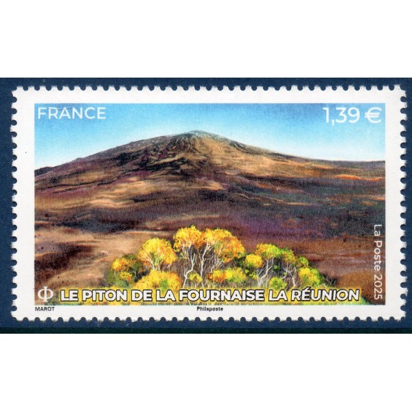 Timbre France 5877 Le Piton de la Fournaise Neuf