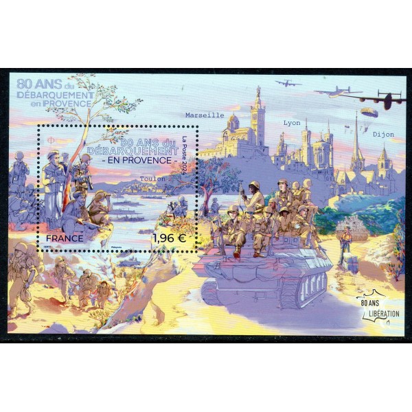 Bloc Feuillet France F5803 Débarquement en Provence Neuf