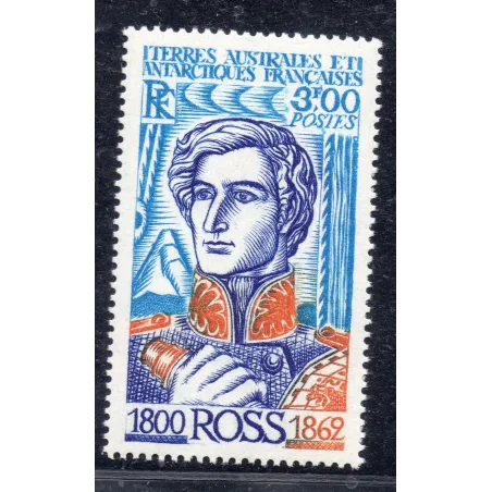 Timbre TAAF Yvert No 62 Sir James Clarke Ross neuf ** 1976