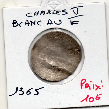 Blanc au K Charles V (1365) B cassure