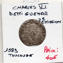 Demi Guenar Charles VI Toulouse 2eme emission (1389) TB point 5eme