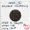 Double Tournois 1587 S Troyes Henri III TB