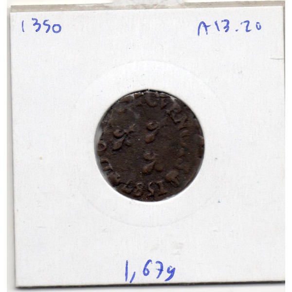 Double Tournois 1587 S Troyes Henri III TB