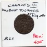 Double tournois Niquet Charles VI (1421) TB+