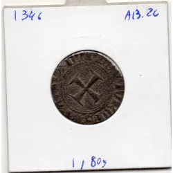 Double tournois Niquet Charles VI (1421) TB+
