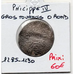Gros Tournois à l'O rond Philippe IV (1285-1290) Tordue