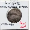 Gros Tournois à l'O rond Philippe IV (1285-1290) Tordue