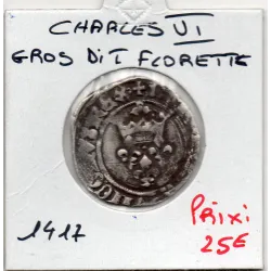 Gros Florette Charles VI (1417)