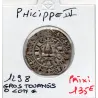 Gros Tournois à l'O Long Philippe IV (1298) TTB