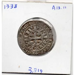 Gros Tournois à l'O Long Philippe IV (1298) TTB