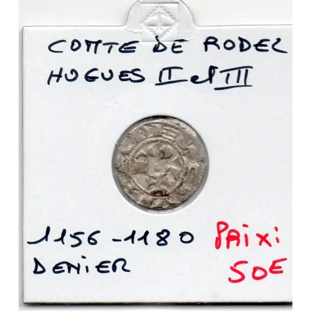 Languedoc, Comté de Rodez, Hugues II et III  (1156-1180) Denier