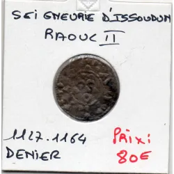 Berry, Seigneurie d'Issoudun, Raoul II (1127-1164) Denier