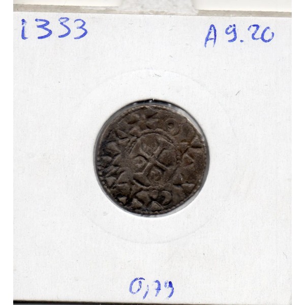 Berry, Seigneurie d'Issoudun, Raoul II (1127-1164) Denier