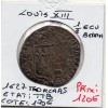 1/4 ou quart d'Ecu de Bearn 1627 *F Louis XIII TTB