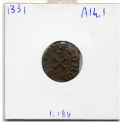 Obole tournois 1er type Charles VI (1385) TB