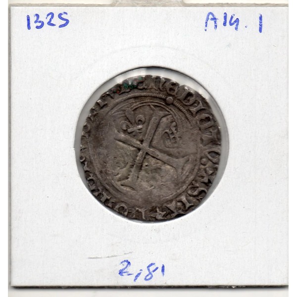 Blanc a la couronne Rouen Charles VIII (1488) TB+