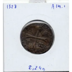 Douzain du Bearn 1er type 1593 Morlaas Henri IV TB