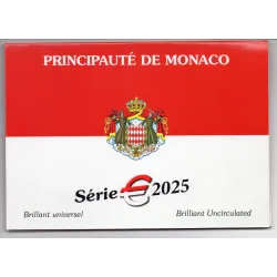 Coffret BU Monaco Série € 2025 pièce de monnaie