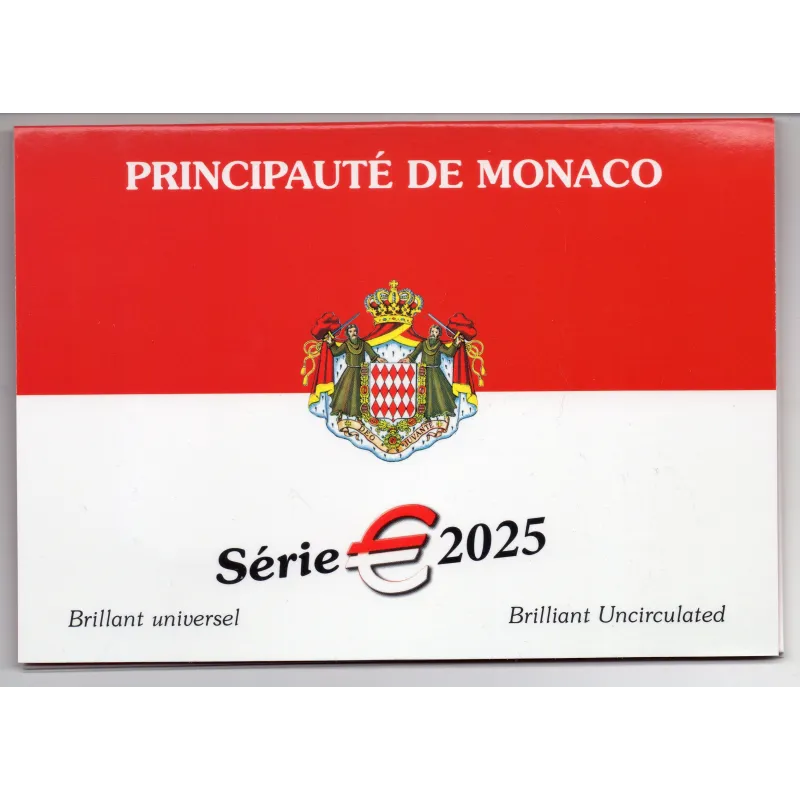 Coffret BU Monaco Série € 2025 pièce de monnaie Coffret BU Monaco Série € 2025 pièce de monnaie