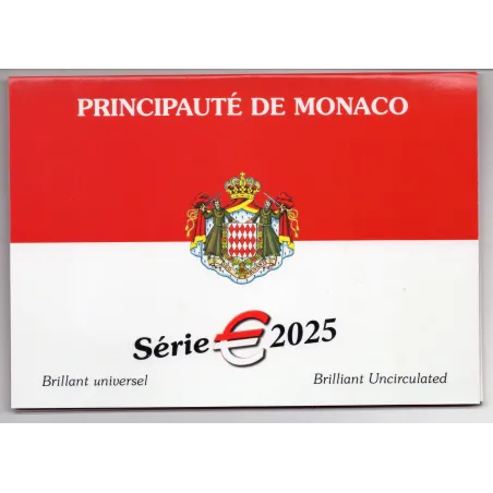 Coffret BU Monaco Série € 2025 pièce de monnaie