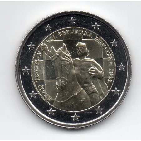 2 euro commémorative Croatie 2025, Tomislav Ier pièce de monnaie €